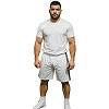 FIGHT-FIT - Fitness Shorts / Weiss / Medium