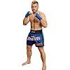 FIGHT-FIT - Muay Thai Shorts / Kickboxing / Blau / Medium