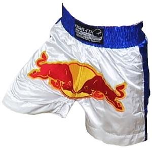 FIGHTERS - Muay Thai Shorts / Bulls / Weiss-Blau/ XXS