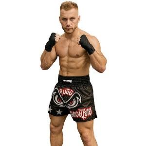 FIGHTERS - Muay Thai Shorts / No Fear / Schwarz / XL