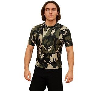 FIGHTERS - Rash Guard / Camouflage / XS  (12 - 16 Jahre, - 155 cm)