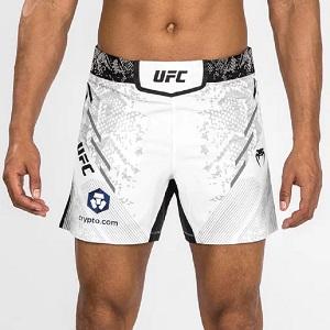 UFC Adrenaline by Venum Authentic Fight Night Men's Fight Short / Short Fit / White / Medium