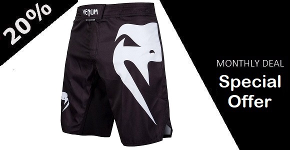 Venum - Fight Shorts Light 3.0 Black-White